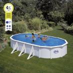 Basen ogrodowy stalowy FIDJI 730x375x120cm GRE