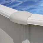 Basen ogrodowy stalowy FIDJI 730x375x120cm GRE