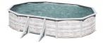Basen całoroczny GRE FINLANDIA 610x375x120cm biało-brązowy KIT610N