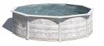 Basen całoroczny GRE FINLANDIA 300x300x120cm biało-brązowy KIT300N
