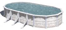 Basen stalowy GRE GROENLANDIA 730x375x132cm KITPROV738N