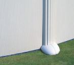 Duży basen stalowy GRE HAITI 915x470x132cm biały KITPROV9188