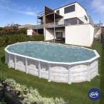 Basen ogrodowy naziemny GRE ISLANDIA 610x375x132cm KITPROV6188N