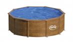 Okrągły basen ogrodowy stalowy GRE PACIFIC 460x460x120cm KIT460W