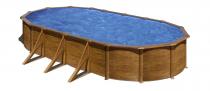 Duży basen ogrodowy stelażowy GRE PACIFIC 730x375x120cm KIT730W