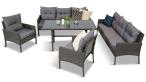 Zestaw mebli technorattanowych Perata Grande – Anthracite