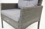 Zestaw mebli technorattanowych Perata Dining - Anthracite