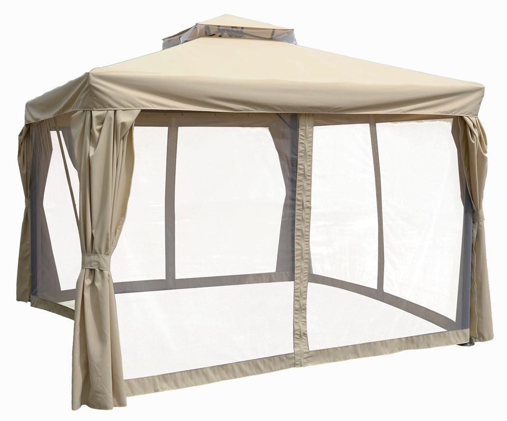 Pawilon ogrodowy z moskitierą