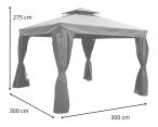 Pergola z moskitierą Murr 3x3 Grey
