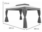 Pergola z moskitierą Murr 3x4 Beige