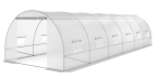 Tunel foliowy metalowy 9x3m z podwójnymi drzwiami – biały