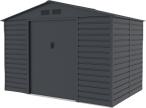 Metalowa szopa na narzędzia ogrodowe Agger 277x191cm (5,3m2) – Antracyt