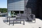 Meble na taras premium z narożnikiem Ocean 223x200cm – antracyt