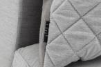 Modułowa sofa premium na taras Ego modular jasnoszara z poduszkami