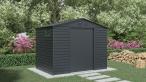 Domek narzędziowy blaszak Dummer 277x195x221cm (5,4m2) – Antracyt