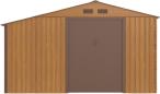 Metalowa szopa z drewutnią Wipper 342x191cm (6,5m2) – Wood