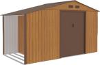 Metalowa szopa z drewutnią Wipper 342x191cm (6,5m2) – Wood