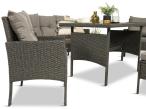 Zestaw mebli z technorattanu Torino Dining – Anthracite