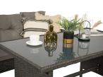Zestaw mebli z technorattanu Torino Dining – Anthracite