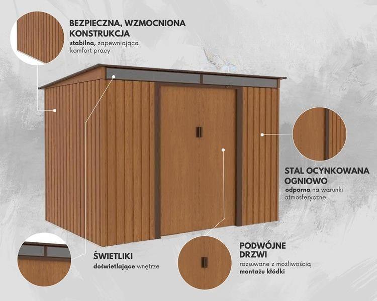 Cechy domku metalowego kaggen