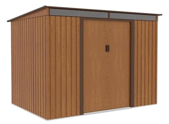 Domek na nářadí s jednoplášťovou střechou Kaggen 261x181x186cm - Wood