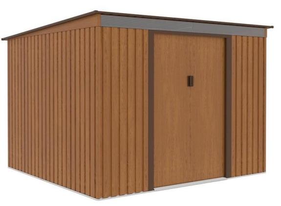 Kovový zahradní domek se světlíkem Kaggen 261x241x186cm - Wood