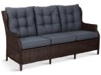 Brązowa sofa ogrodowa dla 3 osób 180cm Laritto