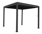Aluminiowa pergola tarasowa lamelowa antracyt 3x3 Mirador Deluxe