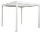 Aluminiowa pergola tarasowa biała wolnostojąca 3x3 Mirador Deluxe