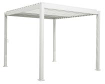 Aluminiowa pergola tarasowa biała wolnostojąca 3x3 Mirador Deluxe