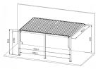 Nowoczesna pergola tarasowa przyścienna 3x5,3m aluminiowa Mirador Wall Deluxe