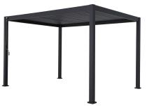 Gotowa pergola tarasowa 3x4 z lamelami Antracyt Mirador Classic