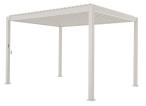 Pergola tarasowa biała z żaluzjami 3x4 Mirador Classic