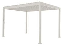 Pergola tarasowa biała z żaluzjami 3x4 Mirador Classic