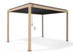 Brązowa wolnostojąca pergola tarasowa 3x4 Mirador Classic