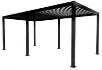 Nowoczesna pergola tarasowa 3x6 z lamelami Mirador Classic