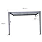 Pergola Mirador Wall 3x4 - Anthracite