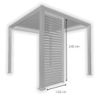 Panel Louver Wall 400 - White