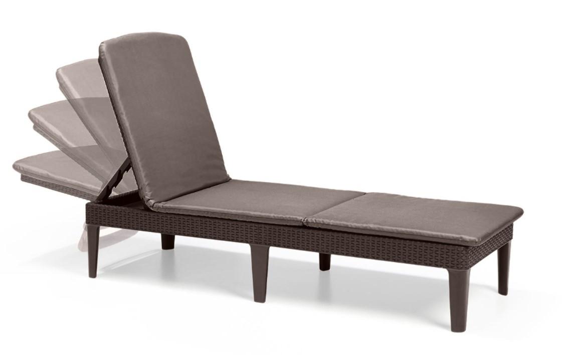 leżak ogrodowy na taras z regulacją oparcia