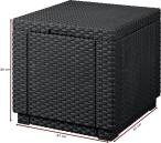 Siedzisko ze schowkiem Keter Cube z poduszką wymiary