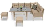 Zestaw mebli technorattanowych Perata Corner – Natural