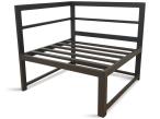 Modułowa sofa ogrodowa 200cm ze stolikiem Trapeno grafit
