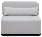 Nowoczesna szara sofa modułowa na taras Straw 2 - Chrome 51