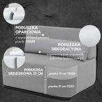 Grafitowa sofa modułowa ogrodowa premium Straw 2 - Slate 54