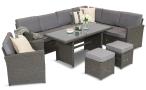 Zestaw mebli technorattanowych z fotelem Cofete – Anthracite