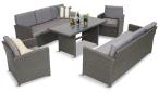Zestaw mebli technorattanowych Cofete Grande – Anthracite