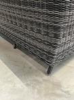 OUTLET - Zestaw mebli technorattanowych z regulowanymi fotelami Laritto Dining - Antracite