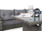 Zestaw mebli technorattanowych Perata Dining - Dark Grey