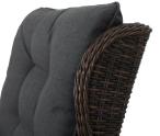 Fotel technorattanowy Laritto z regulacją - Dark Brown - 2szt