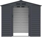 Domek narzędziowy z blachy Agger 213x127cm (2,7m2) - Antracyt